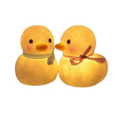 China Used For Cheap Cute Hot Sale PVC Lamp Duck Shape Led Night Light Decorative Bedroom For Children for sale