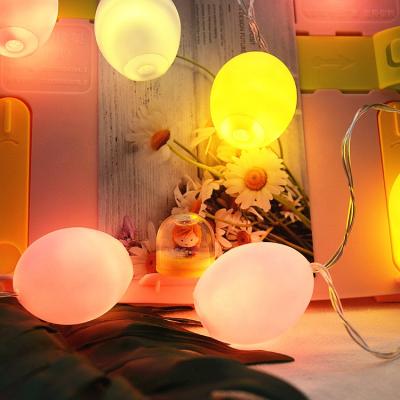 China Used for Babay Hot Promotional Cute Bedroom Decoration Cute 10ft Easter Egg Sale Easter Egg String Light White with Battery Operated for sale