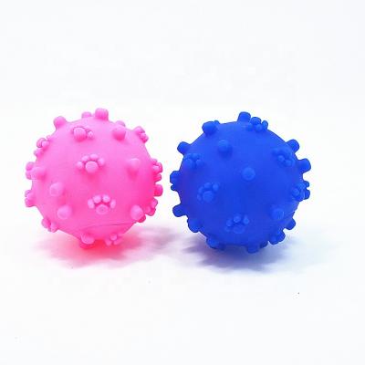 China Promotional Wholesale Eco Friendly Viable Soft Plastic Dog Ball Pet Squeaky Toy for sale