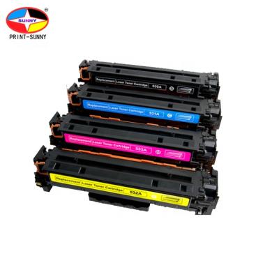 China Factory COMPATIBLE sale compatible laser color toner cartridge for HP CC530A 304 304A CE410A CF380A CP2020 M351 M451 M476 for sale