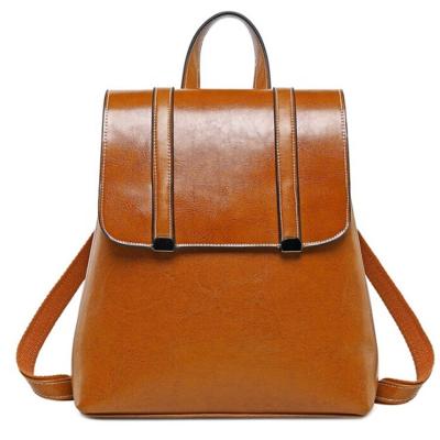 China Hot Selling Leather High Quality School Bag Students Vegan Girls Backpacks Wholesale PU Waterproof Ladies Backpack Purses for sale