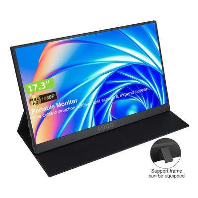 China Speaker Wholesale Cheap Price Lcd Display 1080P 17.3 Inch Qled Portable Monitor for sale