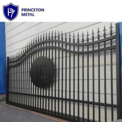 China Customized Aluminum Sliding Gate Easily Assembled Yard Decorative Entry Barrier Gate Driveway for sale