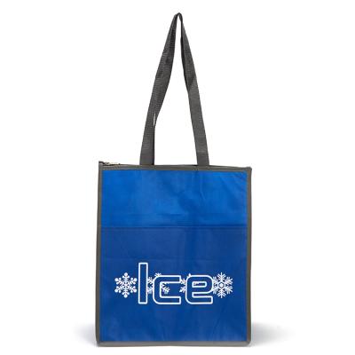 China Customized Handled Tote Cooler Bag Insulated Thermal Cooler Bag For Food for sale