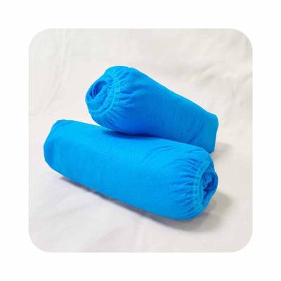 China Home Hotel Spa Food Factory Logo Disposable Nonwoven Blue Black Nonwoven Shoe Covers Custom Standard Level PP Unisex Shoe Cover for sale