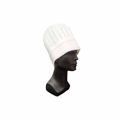 China Restaurant / Hotel / Canteen / Home Round Lid Size White Paper Chef Hat With Kitchen for sale