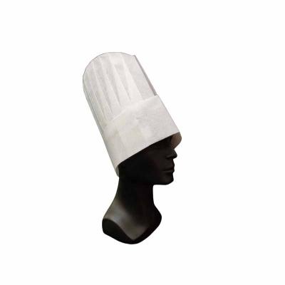 China Restaurant/Hotel/Canteen/Home Bakery Stylish Non-woven Fabric Catering White Chef Hats For Kids And Adults for sale