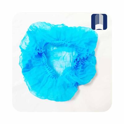 China Hotel Supply Hairnet Restaurwnt Manufacturer Colored 18 Inch Non Woven Double Rib Non Woven Head Cover Hairnet Hair Net Black for sale