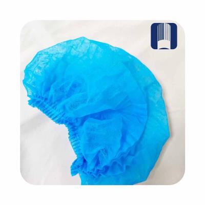 China Hotel High Quality Rose Clip Elastic Nonwoven Hat Double 18 Inch Disposable Hair Net Hats for sale