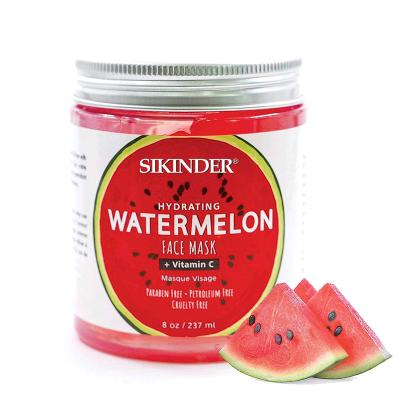 China Wholesale Moisturizer Skin Care Moisturizing Watermelon Mask Sleeping Clay Facial Mask for sale