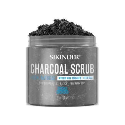 China DEEP CLEANING OEM Advanced Natural Activated Carbon Side Scrub Pore Shrink Acne Scar Big Body Face Cleanser for sale