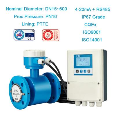 China High Accuracy Hart Remote Type Digital Display Petroleum Mag Petroleum Extraction Electromagnetic Flow Meter Production Chemical Meter Extraction for sale