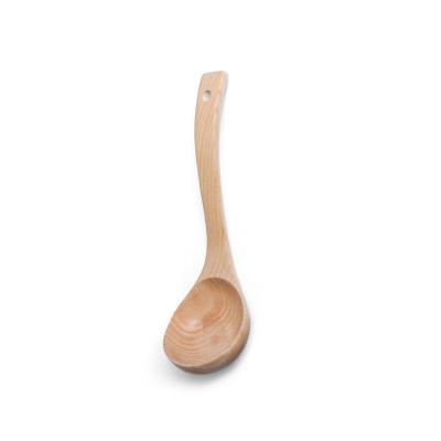 China Big big viable head bent wooden soup spoon for sale