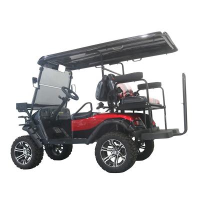 China Hot Sale 48V 3.8KW 4 Seat Golf Cart With Front And Rear Lights 23x10-14 for sale