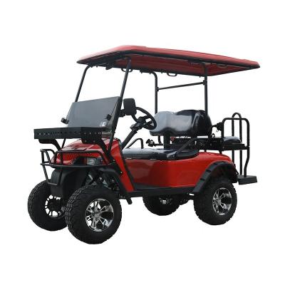 China Custom High Speed ​​100AH ​​Lithium Battery 4 Seater Off Road Electric Golf Cart 23x10-14 for sale