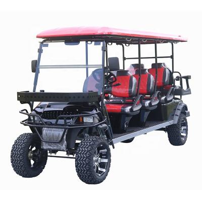 China New Model Hunting Style 8 Passenger All Terrain Electric Golf Carts For Adults 23x10-14 for sale