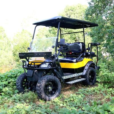 China DC 3.8KW 23x10-14 Powerful Motor 4 Seat Four Wheel Sightseeing Golf Cart for sale