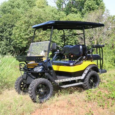 China New Design High Performance Electric Off Road Golf Carts 4 People With Folding Clear Windshield 23x10-14 for sale