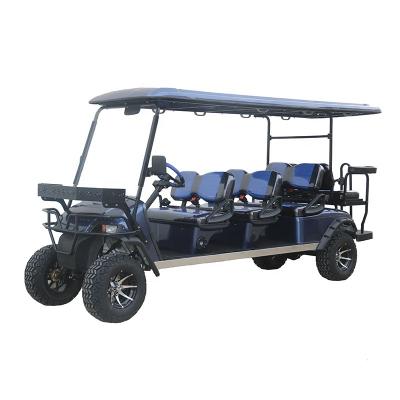 China High Quality Road Legal 8 Passenger Electric Golf Cart Tourist Price With Rear Seat 23x10-14 for sale