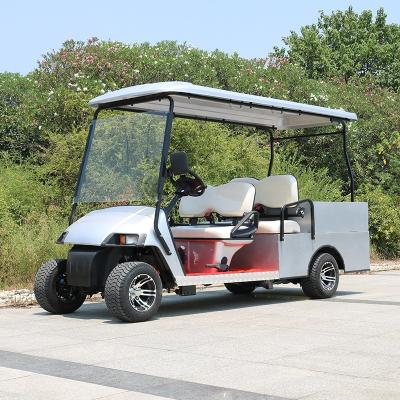 China Customized 4 Passenger Cargo Utility Golf Cart With 23x10-14 Lithium Battery for sale