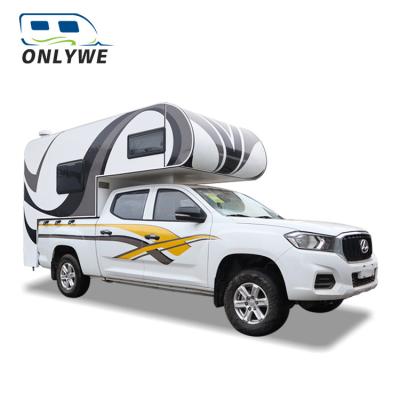 China ONLYWE Off Road Motorhomes RV Van Traveling Pickup Motorhome Camper Trailer Camping Truck for sale