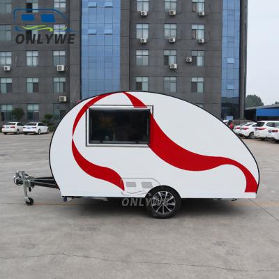 China Mobile rv travel trailer ONLYWE factory direct sale mode off road hybrid caravan for sale