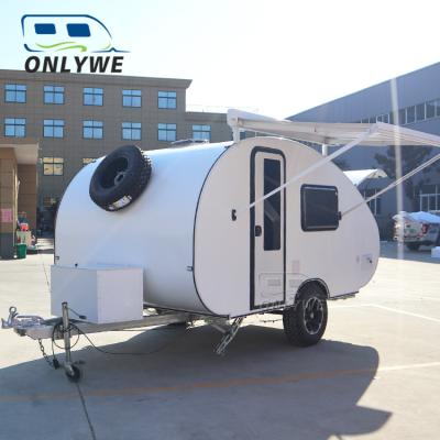 China ONLYWE Teardrop 4x4 Offroad Camping Trailer Mobile Caravan RV Travel Trailer for sale