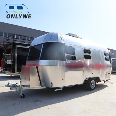 China ONLYWE travel trailer off road caravan motorhome camper trailer with Australian standard RV travel trailer on sale for sale