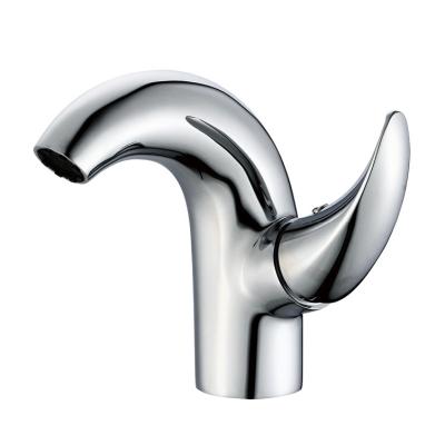 China Reliable Quality Handle Chrome Plating Bath Basin Faucet Metered Single Taps Reliable for sale