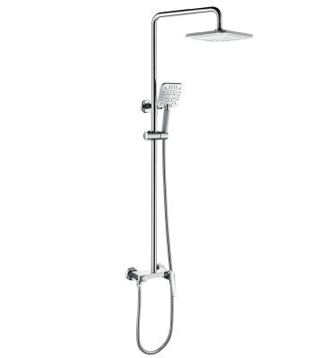 China With Slide Bar Handle Chrome Plating Bath Shower Mixer Wall Mounted Single Faucet for sale