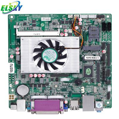 China Cheap Desktop Dual Core 1.8GHz 1037U 2117U 17W TDP 2VGA LPT PS/2 6COM Mini-itx Motherboard for sale