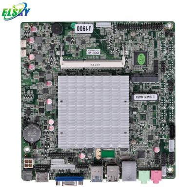 China Dual Server/Workstation Mini-itx 170*170mm LAN 6COM 8USB Fanless Motherboard J1900 for sale