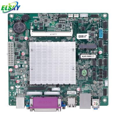 China PSU Fanless Motherboard PC ELSKY ATOM J1800 Processor 2.5 HDD ATX PS/2 RS232COM With LPT Pin for sale