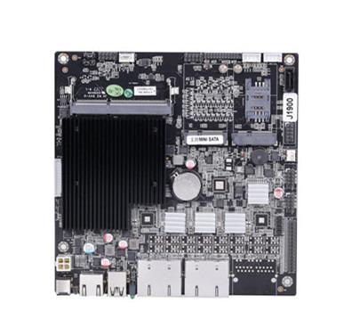 China Server/Workstation Firewall Motherboard with 4*intel i210-AT Gigabit LAN Ports 6USB Fanless Fan J1900/COM VGA SATA MSATA for sale