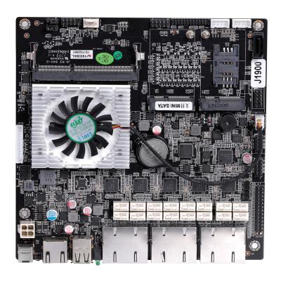 China Quad Core J1900 CPU Bypass Firewall Mini Itx 6 LAN Motherboard For Security Gateway J19EB6L (from PfSense J1900 CPU) for sale