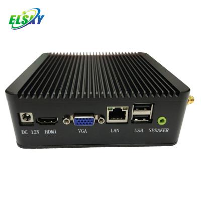 China 12V Intel Mini Cores J1900 Dual CPU Fanless PC With LAN No Monitor for sale