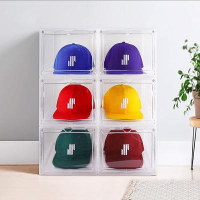 China Retail Stores Hat Organizer for Baseball Caps (6-Pack) - Transparent Hat Display for sale