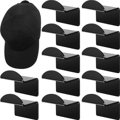 China Wholesale Adhesive Display Hat Rack For Wall Acrylic Baseball Hat Rack Organizer for sale