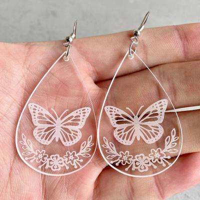 China New Style Fashion Earrings CLASSIC Antique Party Custom Acrylic Pendant Girl's Acrylic Jewelry Earrings for sale