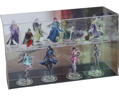 China Custom Size Clear Plexiglass Garage Kit Display Case /Acrylic Acrylic Show Box Shop Display Stand/Cartoon Animation Acrylic Display for sale