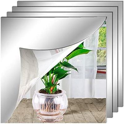 China Wholesale Factory Flexible Mirror Sheets Display Mirror Tiles Self Adhesive Sheets for sale