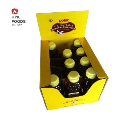 China Honey Blend Syrup LOW PRICE Food Standard Storage Bear Bottle Honey Blend Syrup for sale