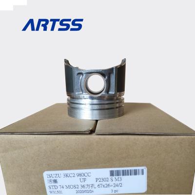 China Machinery Engine Diesel Engine 8-94375201-1 Piston 3KC2 Construction With Pin And Lock For ISUZU for sale