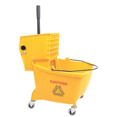 China Sustainable Magic Squeeze Spinning Labor Saving Microfiber Cleaning Mop And Bucket for sale