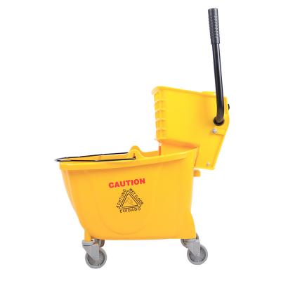 China Latest Technology 32L Sustainable Cheap Bucket Square Self Cleaning Bucket Plastic Broom for sale