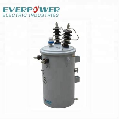 China Industrial Power Supply Single Phase 25kva Pole Mounted Distribution Transformer For 7620 120/240v for sale