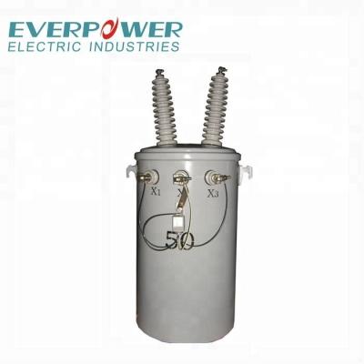 China Industrial Power Supplies 13.8kv 25kva Single Phase Step Down Transformers Pole Mounted Current Type Transformer for sale