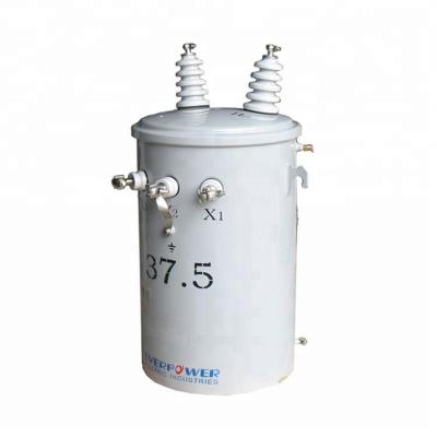 China Industrial power supply single phase amrphouse metal core transformer 13.8kv pole mounted transformer for sale