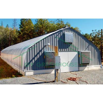 China Agriculture Poly Tunnel Light Deprivation Blackout Greenhouse for Flowers for sale