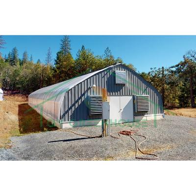 China Hot Selling Agricultural 30X100FT Blackout Greenhouse for Medical Herbs Growing Light Deprivation Greenhouse for Hemp for sale